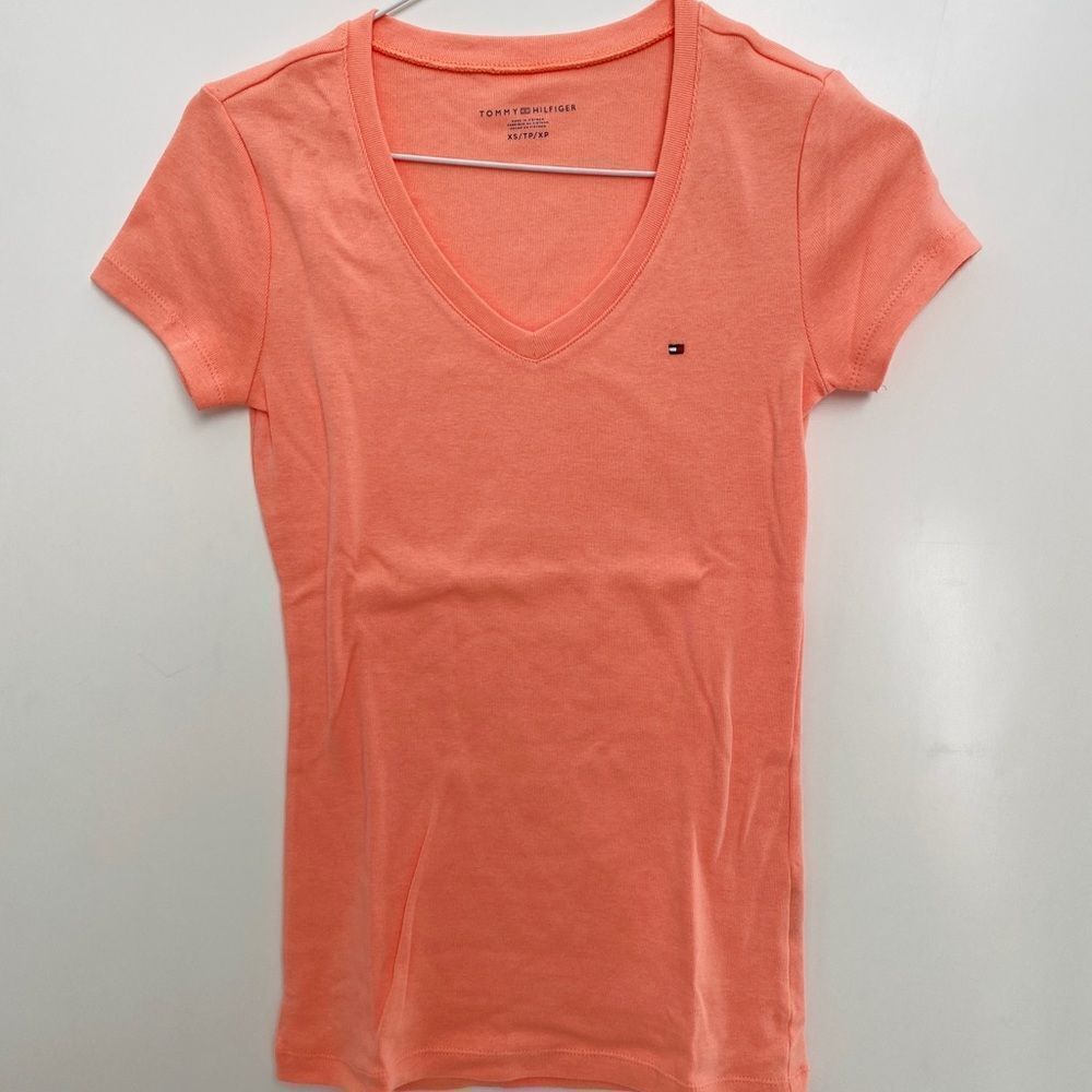 Bright Orange Hilfiger T-Shirt